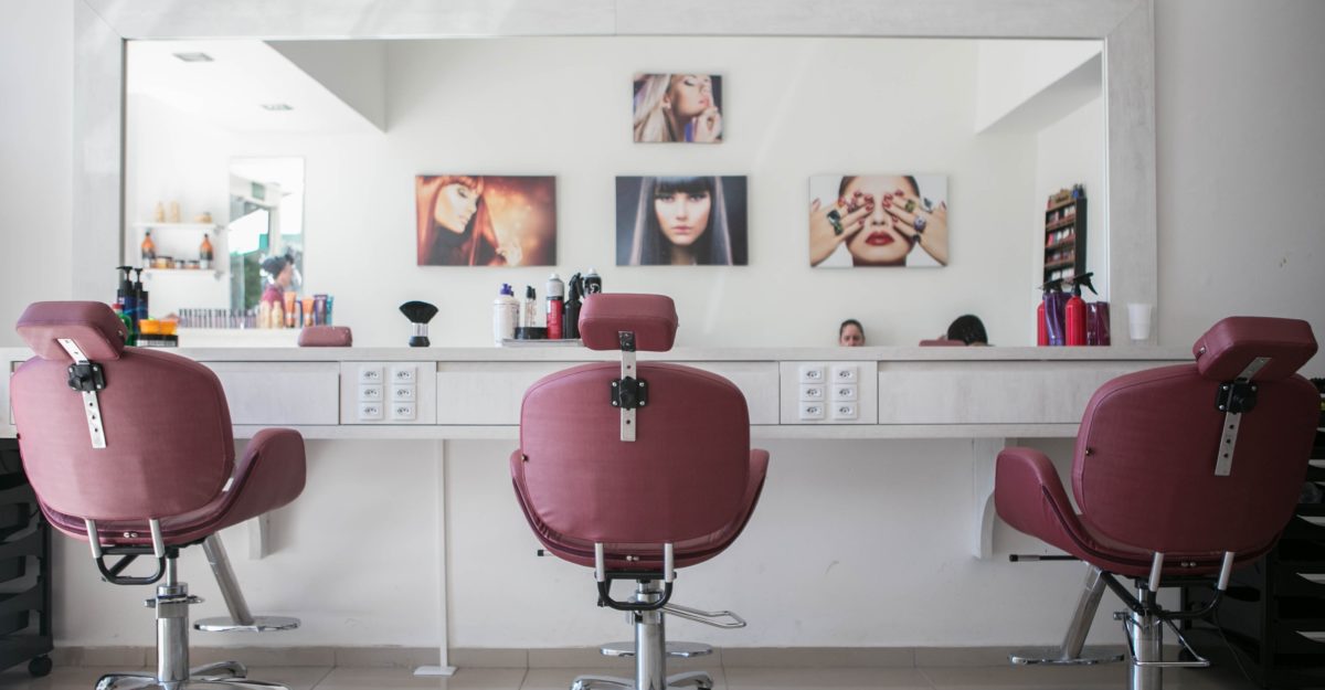 Hair Salon Chairs Sitting Empty
