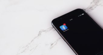 Cellphone Showing Social Media Icon