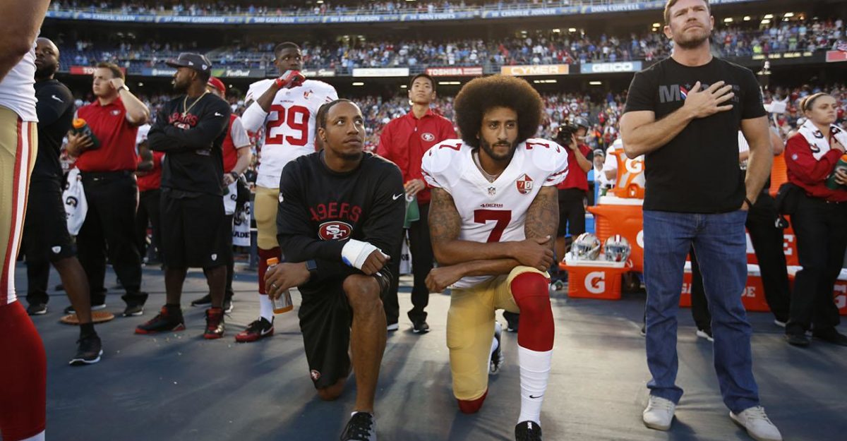 NFL Players Taking A Knee