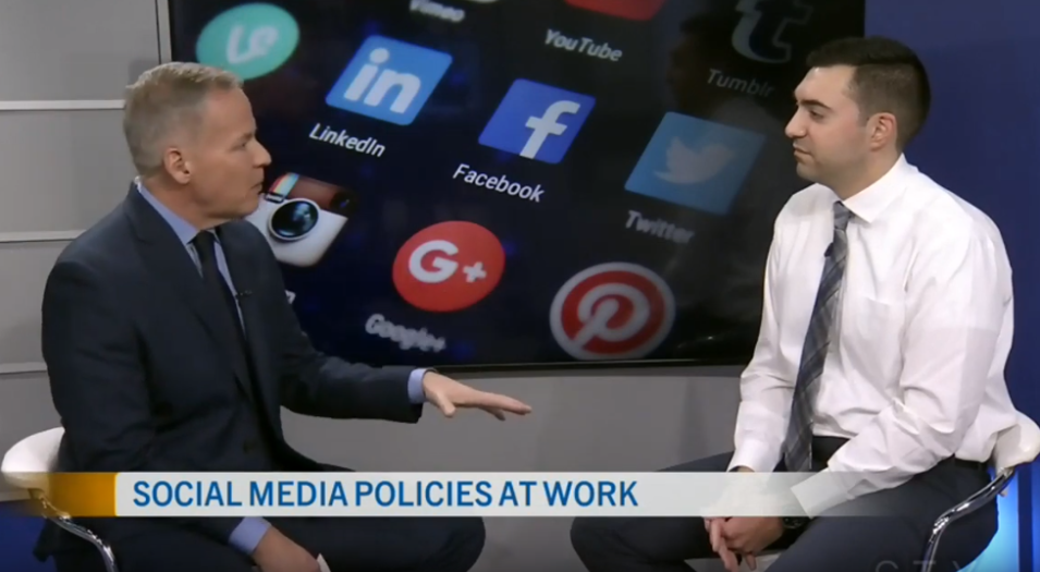 social media in the workplace, CTV Ottawa, alex lucifero