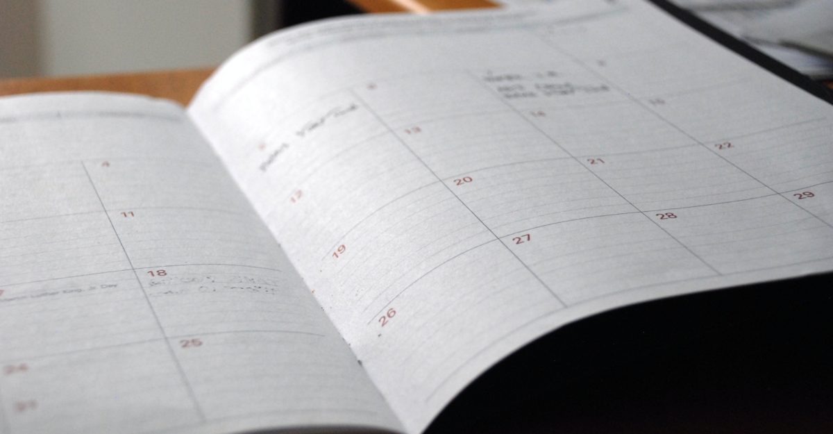 calendar, vacation