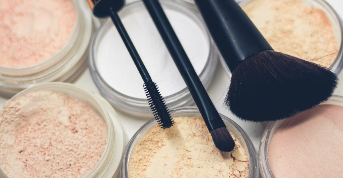 Various beauty products and tools on display.