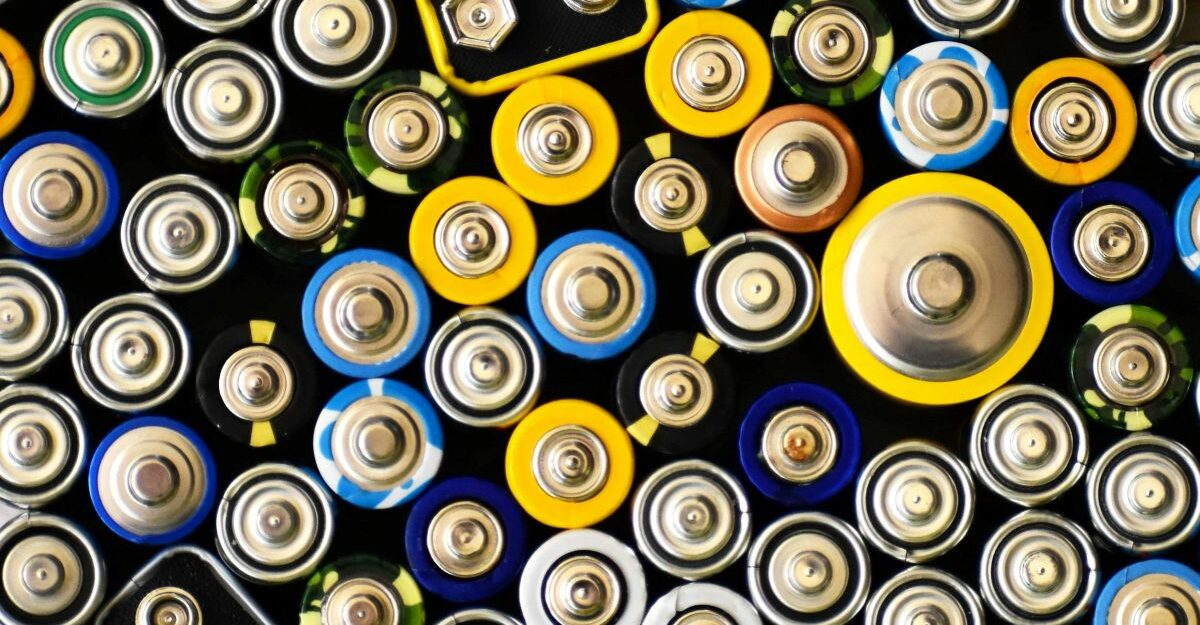 A vast supply of batteries, including lithium-ion batteries.