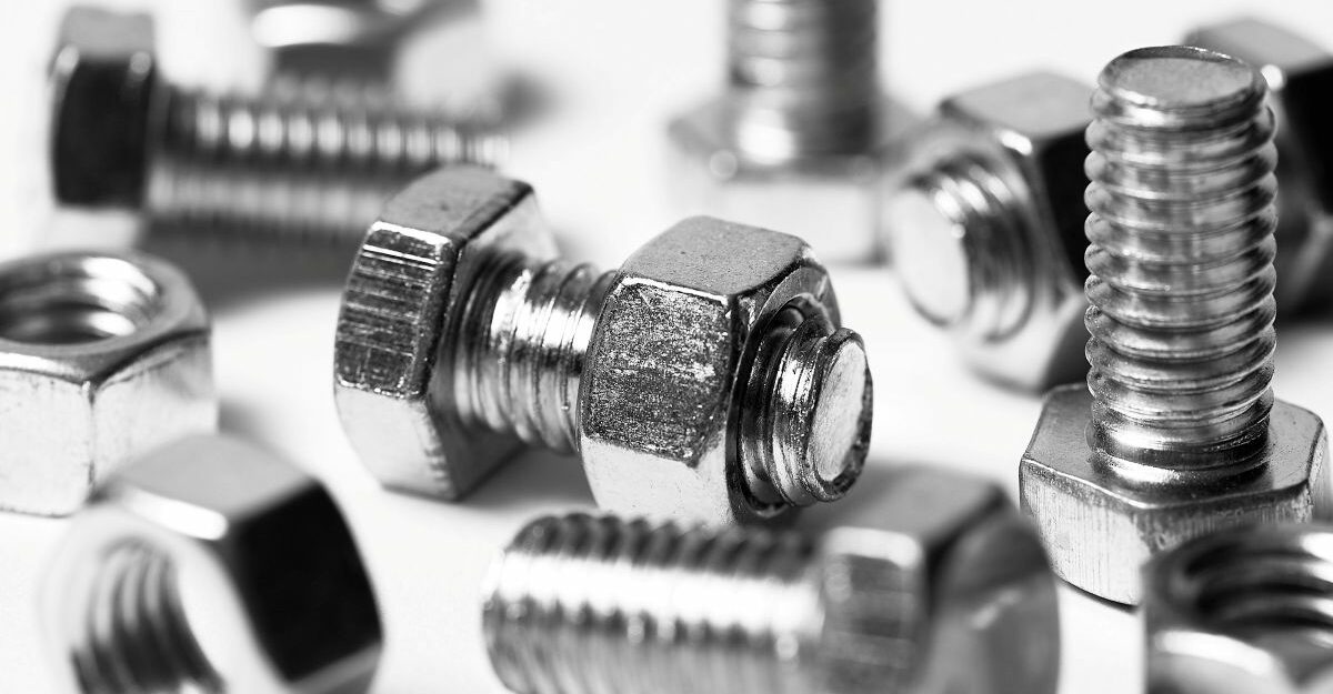 A number of screws and nuts.